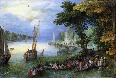 The Embarkation by Jan the Elder Brueghel